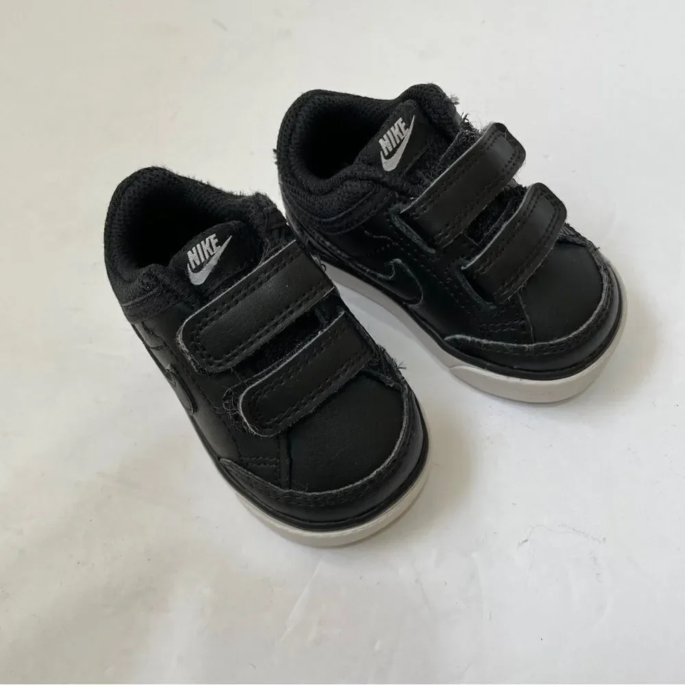 NIKE CAPRI 3‎ BLACK LEATHER SNEAKERS